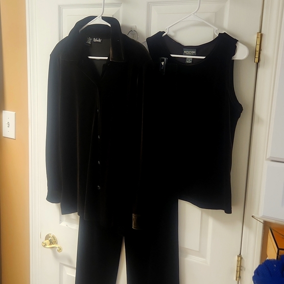 Pants - 3 Piece Pant Set Velour